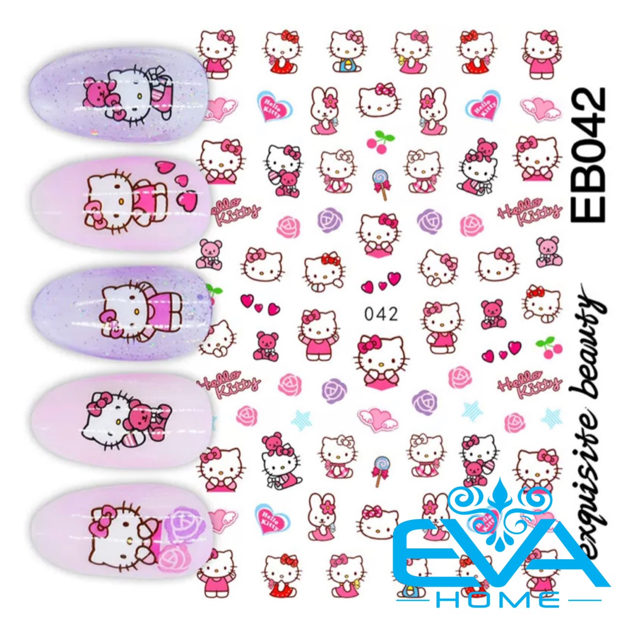 Miếng Dán Móng Tay 3D Nail Sticker Hoạt Hình F073