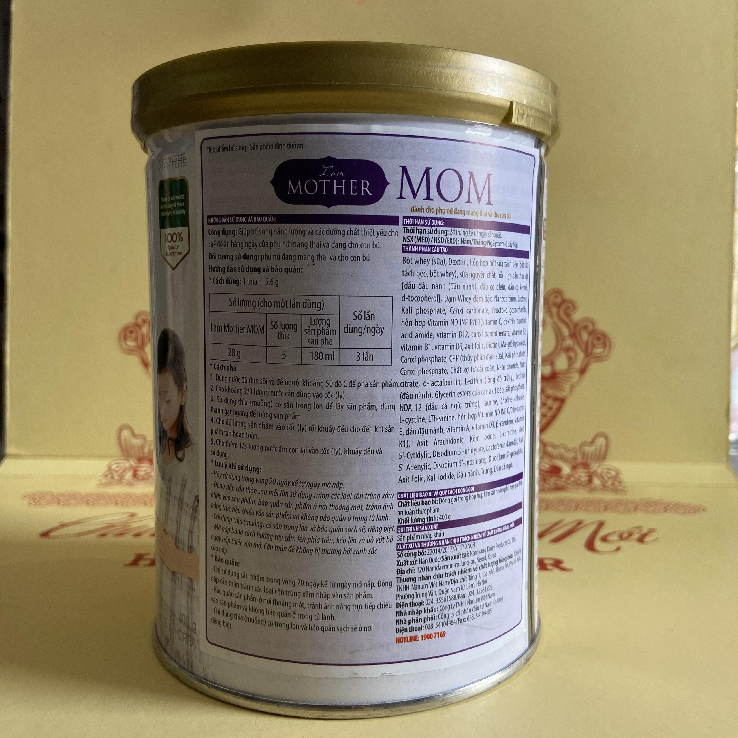 Sữa cho mẹ I am Mother Mom 400g