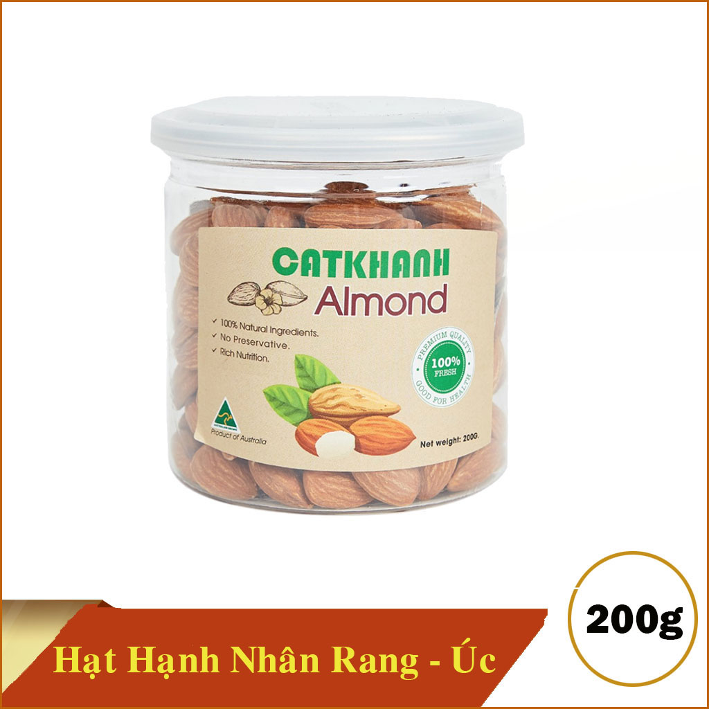 Hạnh nhân rang Cát Khánh hộp 200g