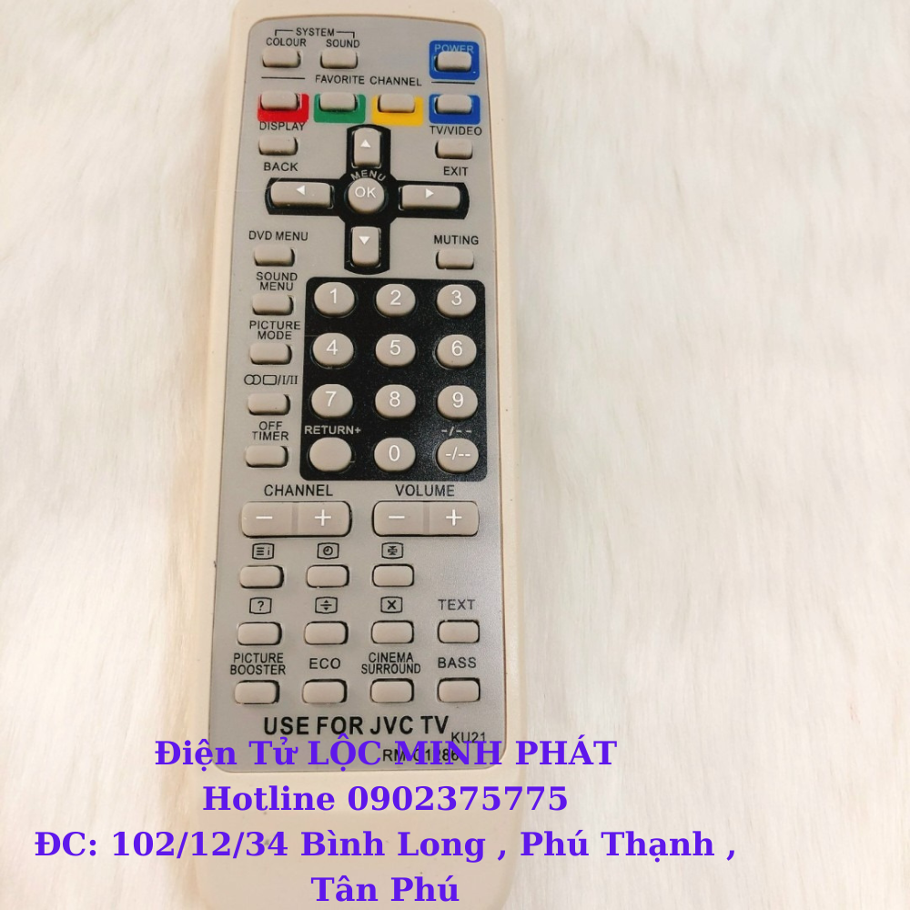 Điều khiển remote JVC dùng cho tivi đời cũ