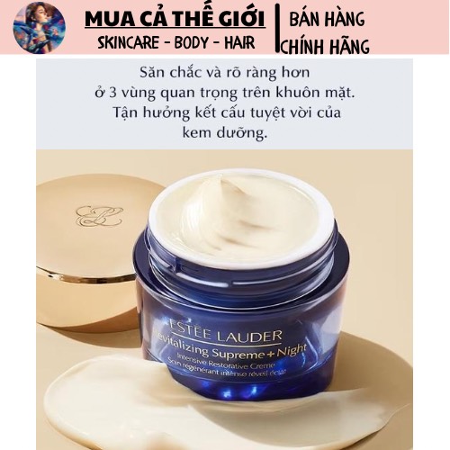 [GIẢM 5% ĐƠN 129K]Kem dưỡng da đêm EL Revitalizing Supreme + Night