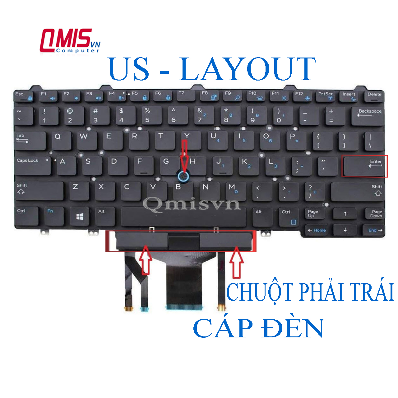 Bàn phím laptop dell latitude 5450 e5450 5470 e5470 7450 e7450 7470 e7470, latitude 5480 e5480 5490 e5490 7480 e7480 7490 e7490