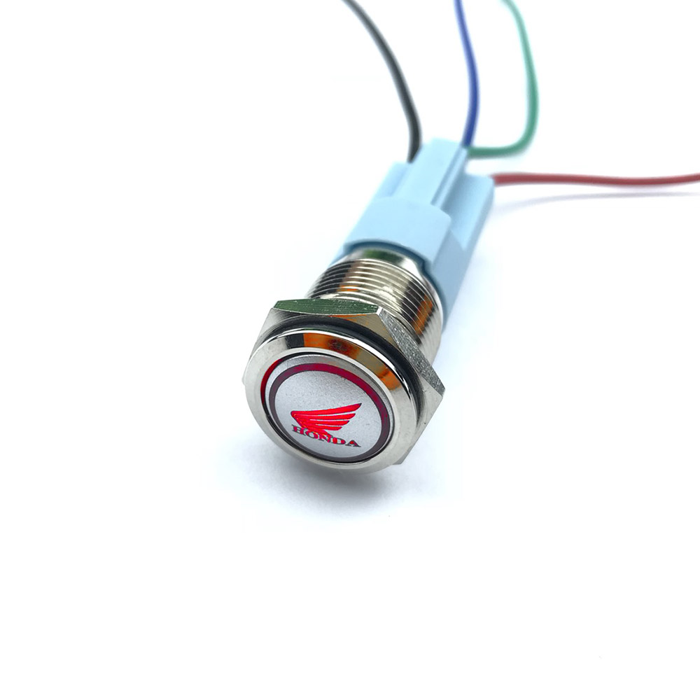 Công Tắc Led Nhấn Giữ Kèm Giắc Gắn Xe Máy [ 1 Chiếc ]