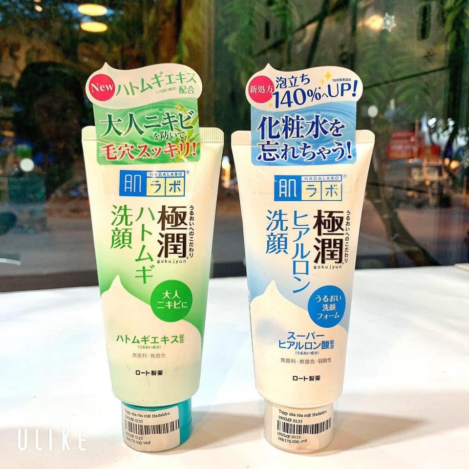 Sữa rửa mặt TẠO BỌT Hada Labo tuýp NHẬT BẢN