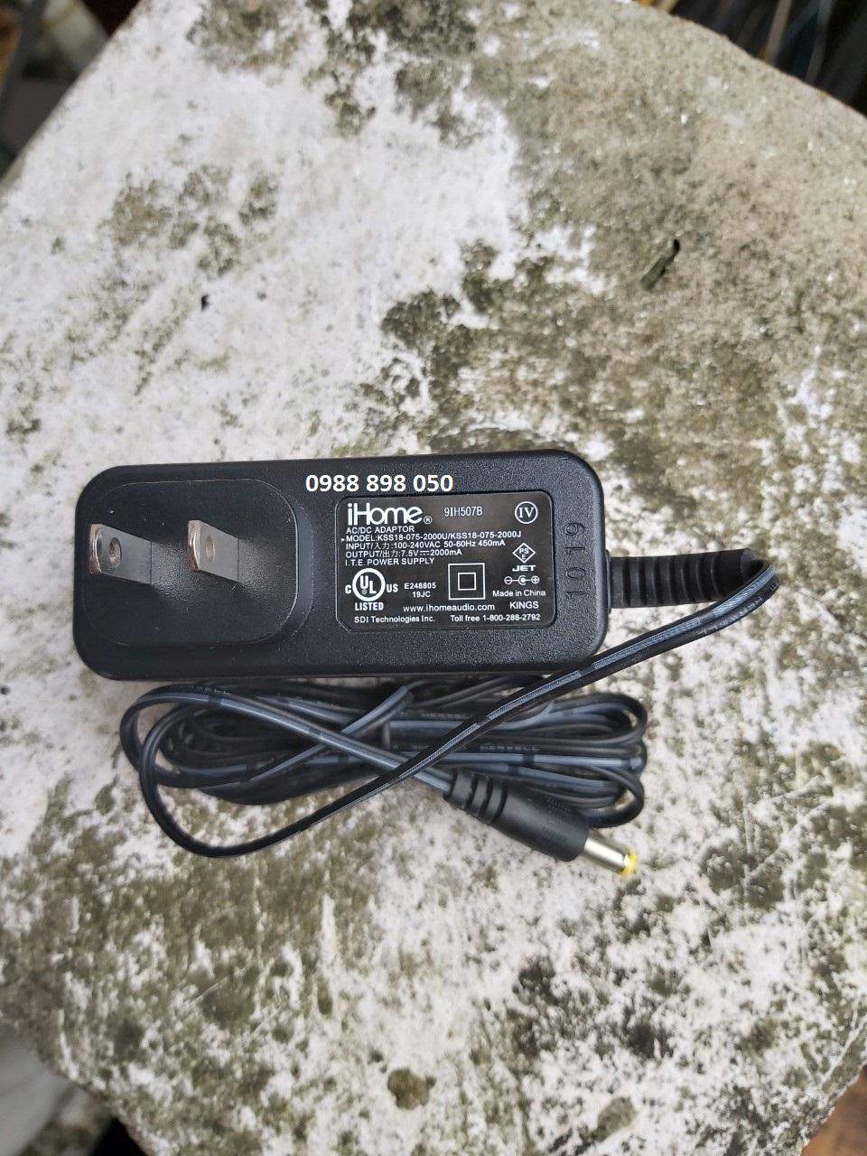 Nguồn 7.5v 2a