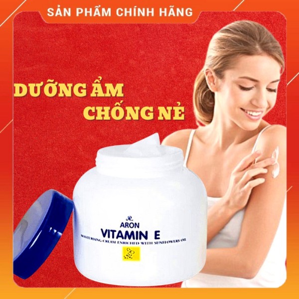 (Chính Hãng) Kem Vitamin E Thái Lan - Kem Dưỡng Ẩm Chống Nẻ Vitamin E Aron Thái Lan 200g