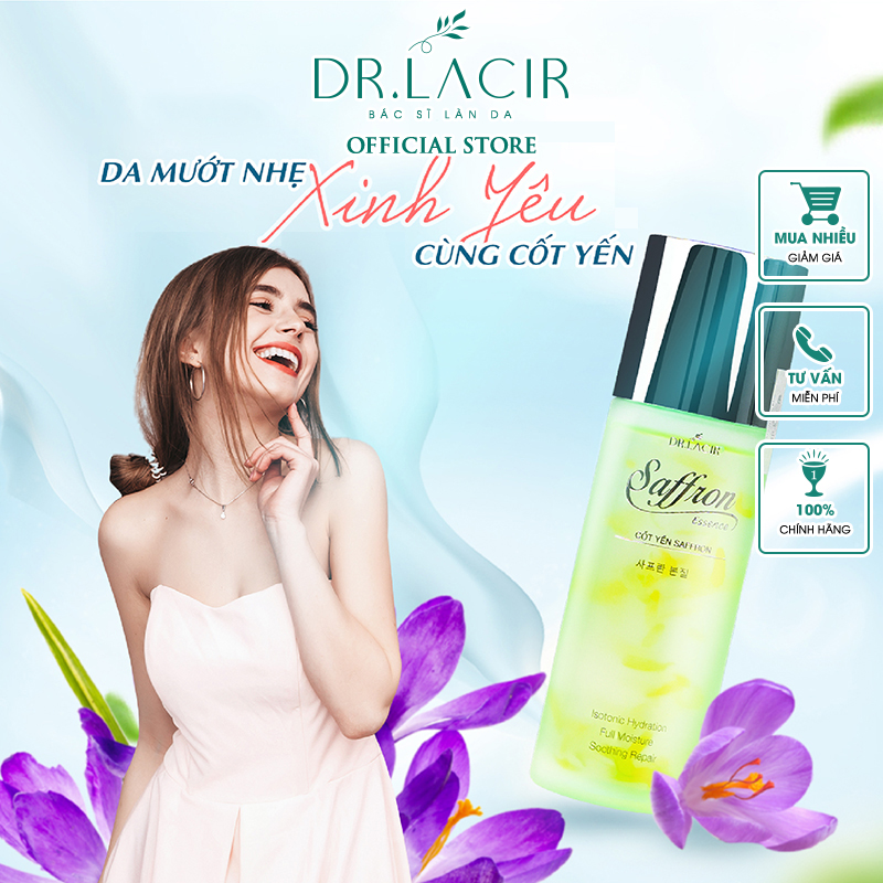 Toner Cốt Yến Saffron Drlacir 100ml DR07