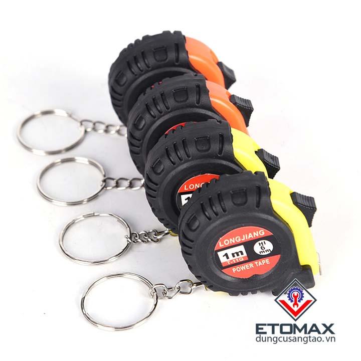 Móc khóa thước rút mini 1 mét