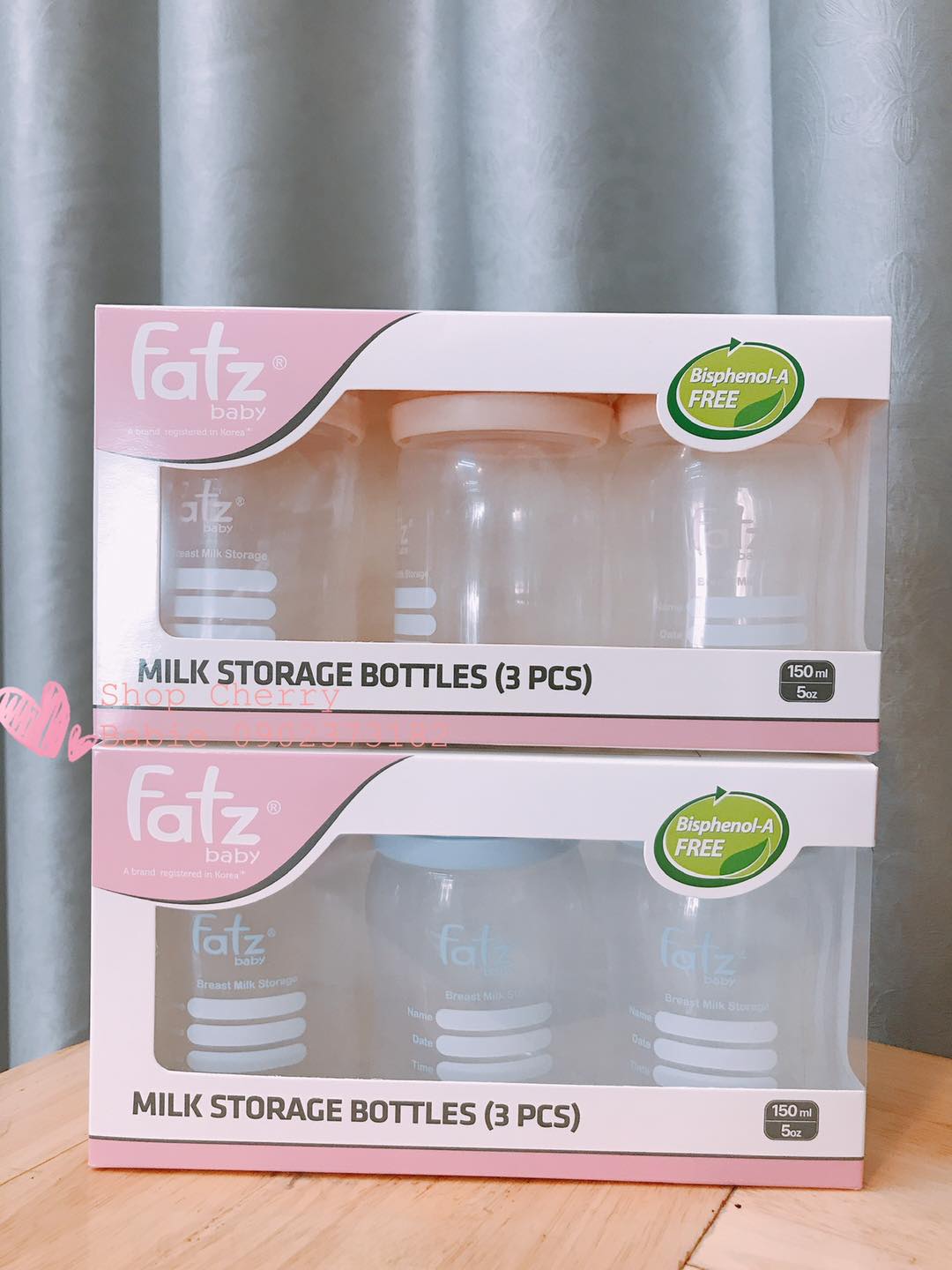BỘ 3 BÌNH TRỮ SỮA FATZ BABY 150ML