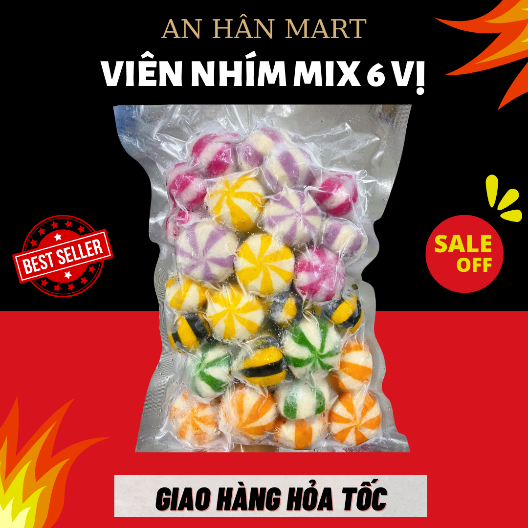 Set Viên Thả Lẩu Tổng Hợp Malaysia 500g, set viên thả lẩu đa dạng các vị 500g