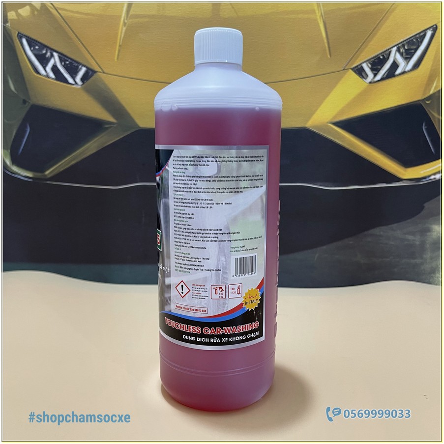 Nước rửa xe không chạm Bio45 Ekokemika chai 1L (ô tô, xe máy)