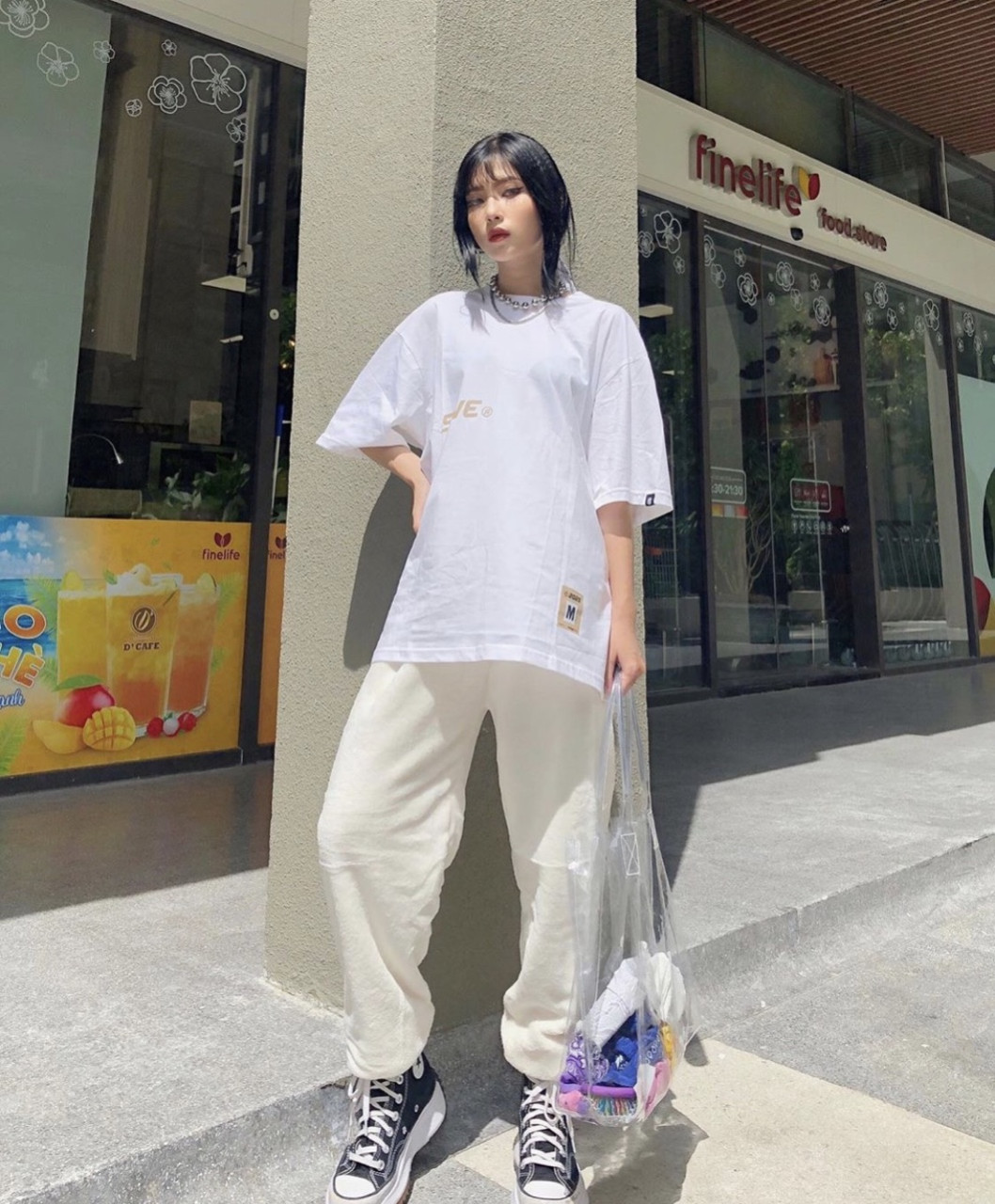 Áo thun tay lỡ form rộng SWE Mozzie Tee phong cách unisex cho cả nam nữ vải cotton dày mịn full tag AL38