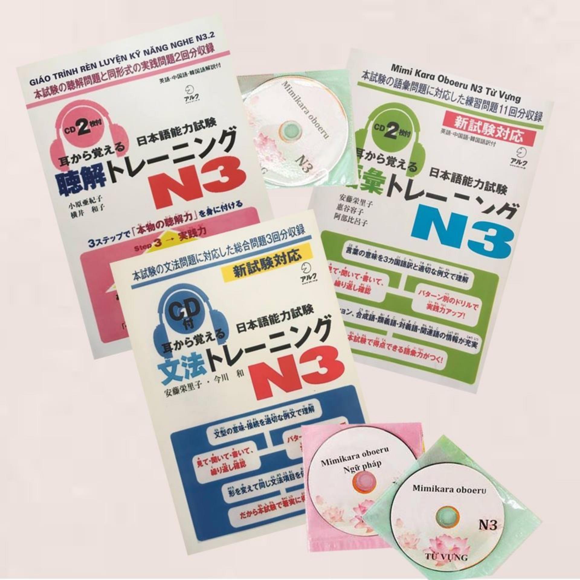 Giảm 51 Sach Mimi Kara Oboeru N3 Trọn Bộ 3 Cuốn