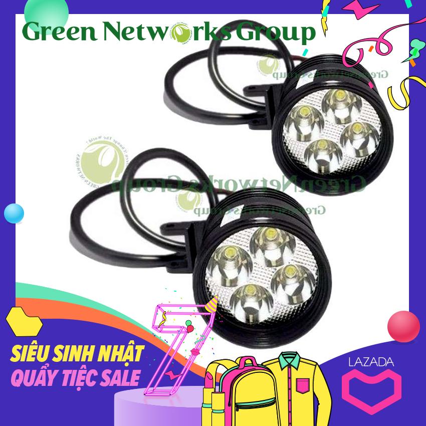 Bộ 2 Đèn pha led trợ sáng xe máy phượt L4 - GreenNetworks