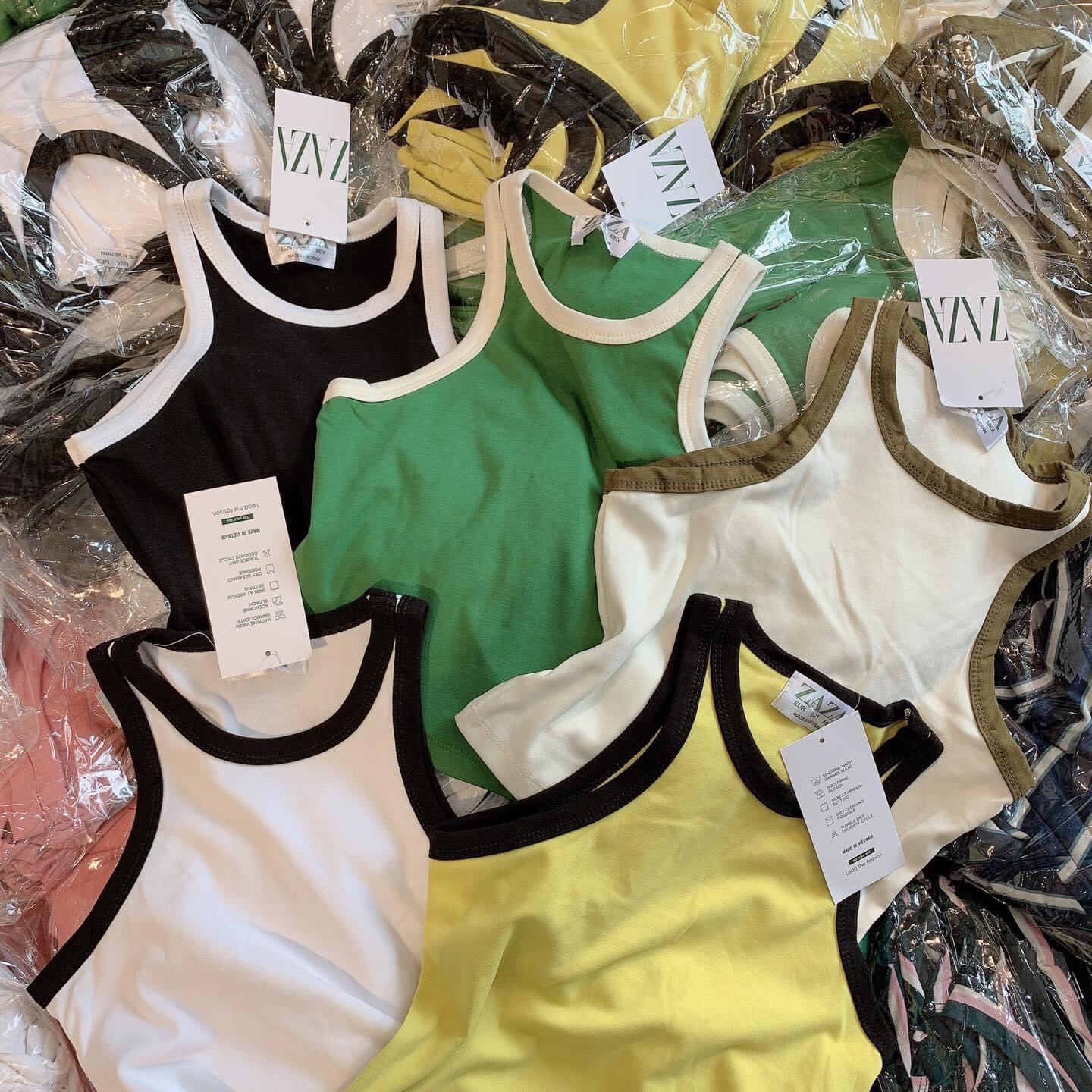 💥Áo Croptop BA LỖ PHỐI VIỀN Basic Trơn💥 Nữ Thun Gân Kiểu Ôm Body💥Nhiều màu sắc kiểu dáng thể thao trẻ trung năng động💥💥💥