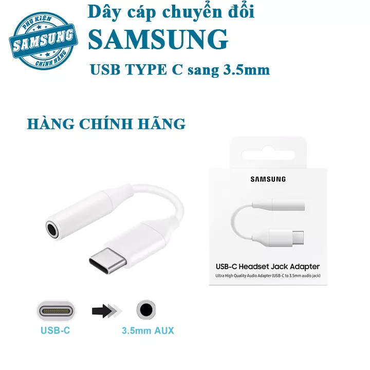 Cáp Chuyển Đổi Samsung USB Type-C sang 3.5mm