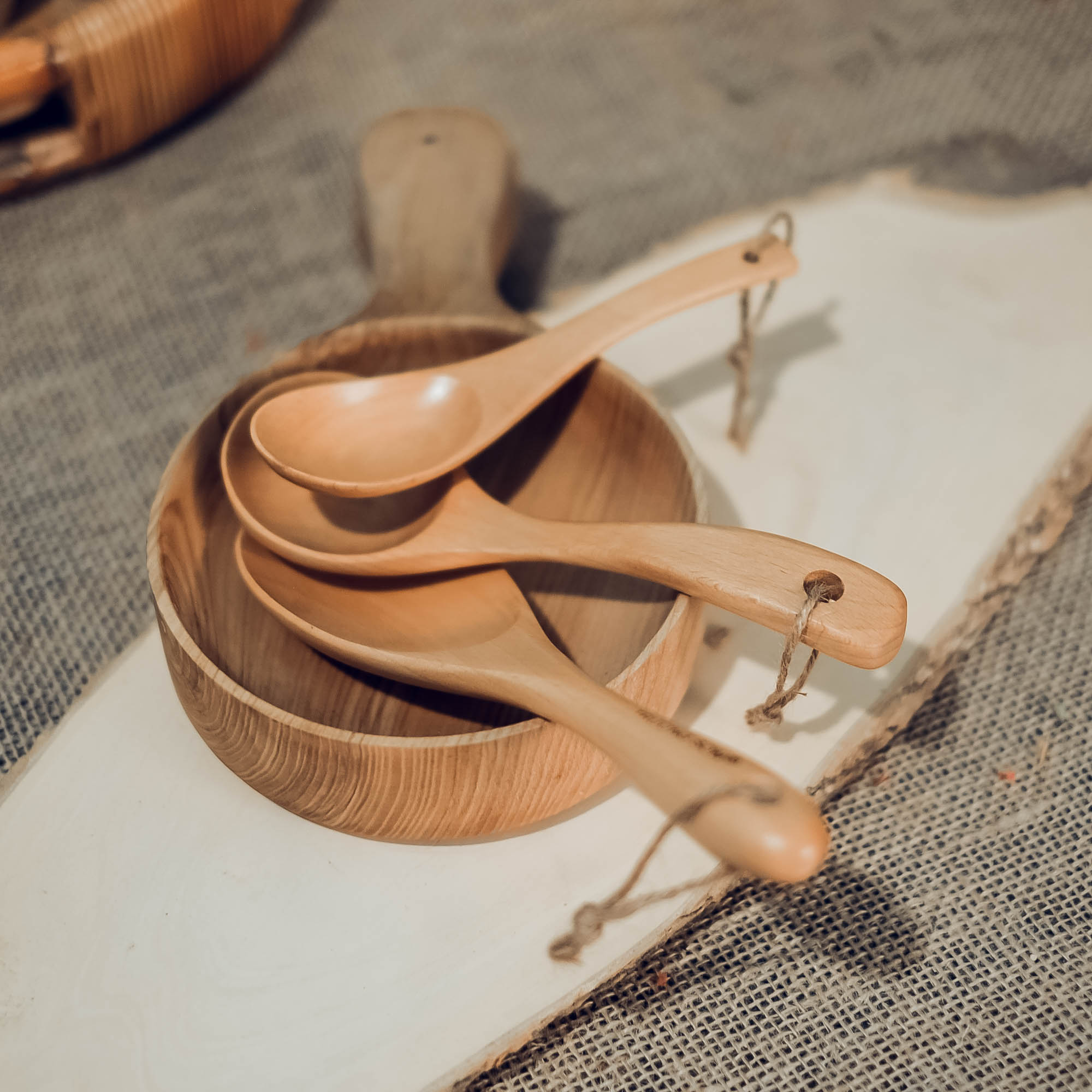 [HCM]Vá gỗ cơm/canh/súp - Vá gỗ beech - Wooden rice spoon