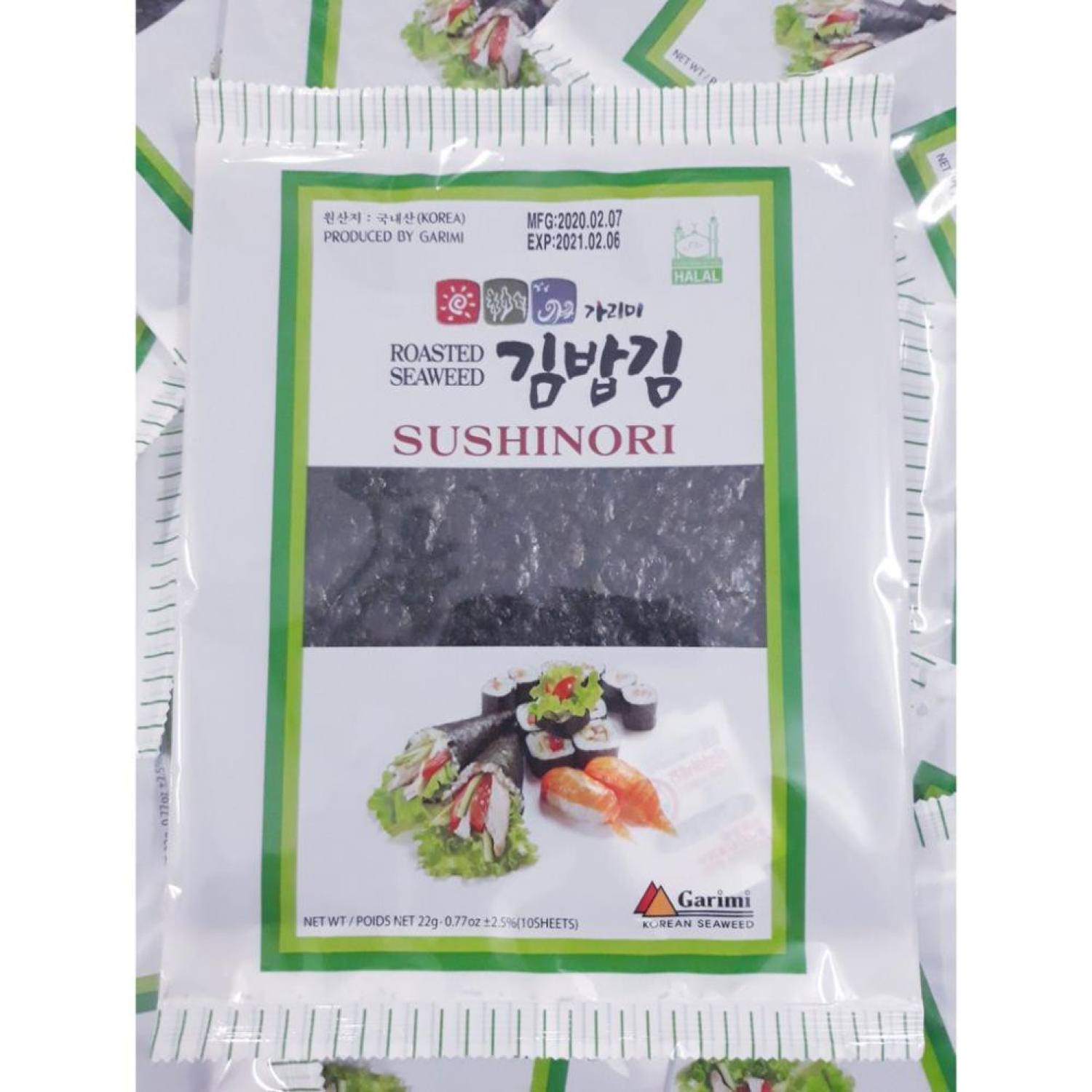 Rong Biển Hàn Quốc Cuộn Cơm (Gimbab) Gói 22g 10 Lá