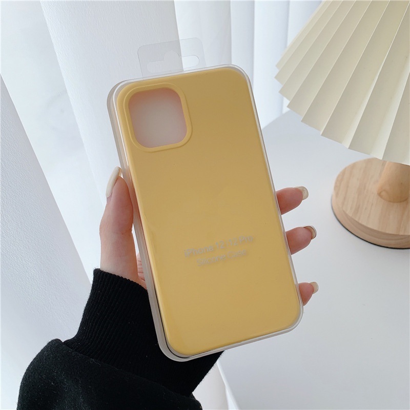Ốp lưng chống bẩn Iphone Full viền Logo Táo 12 mini/ 12 Pro/ 12/ 12 Promax