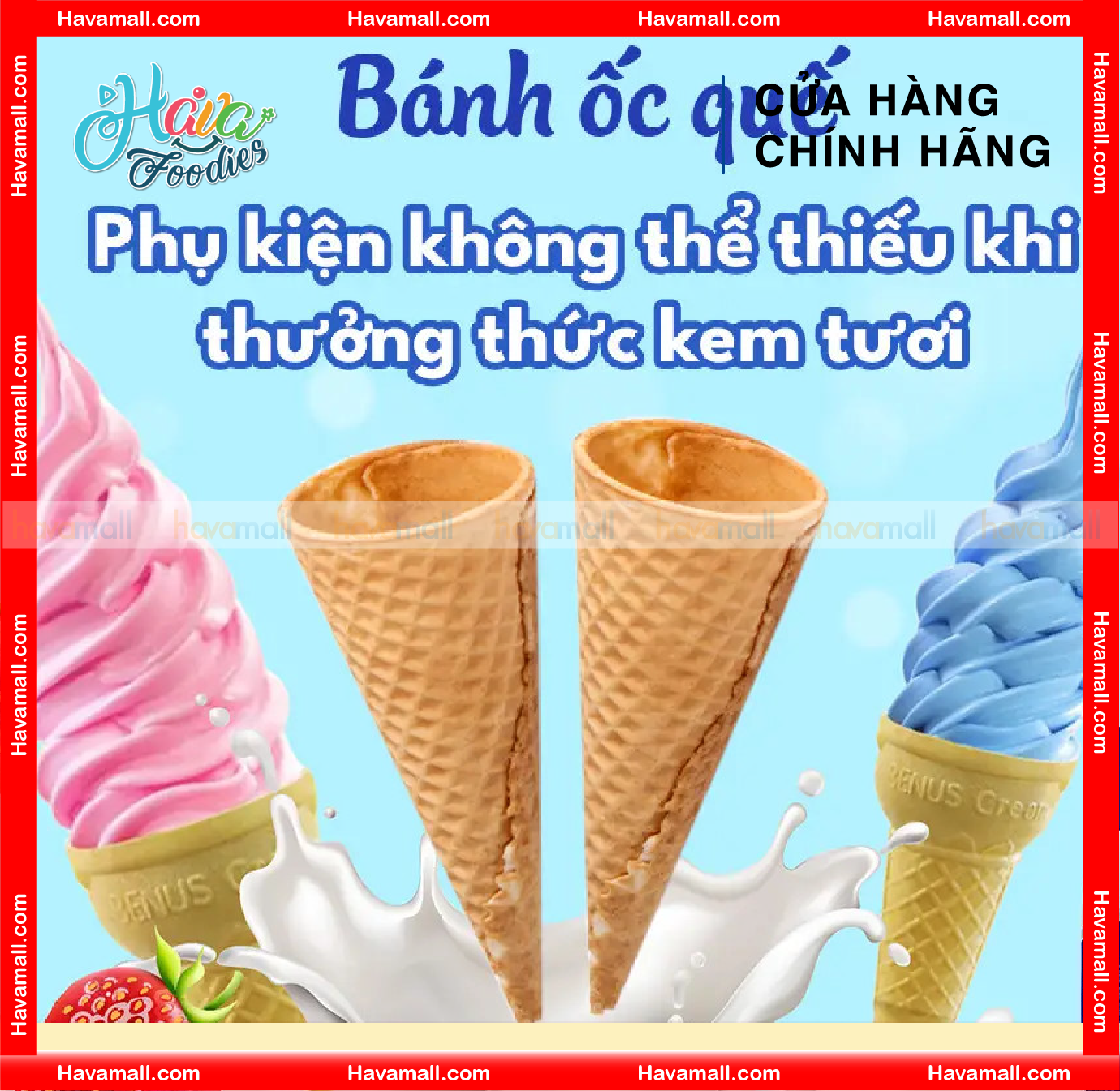 Combo 4 Vỏ Bánh Ốc Quế