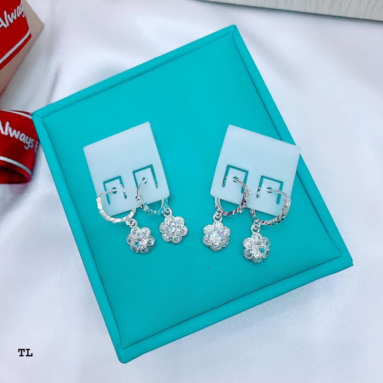 Bông tai bạc cho bé gái MS65