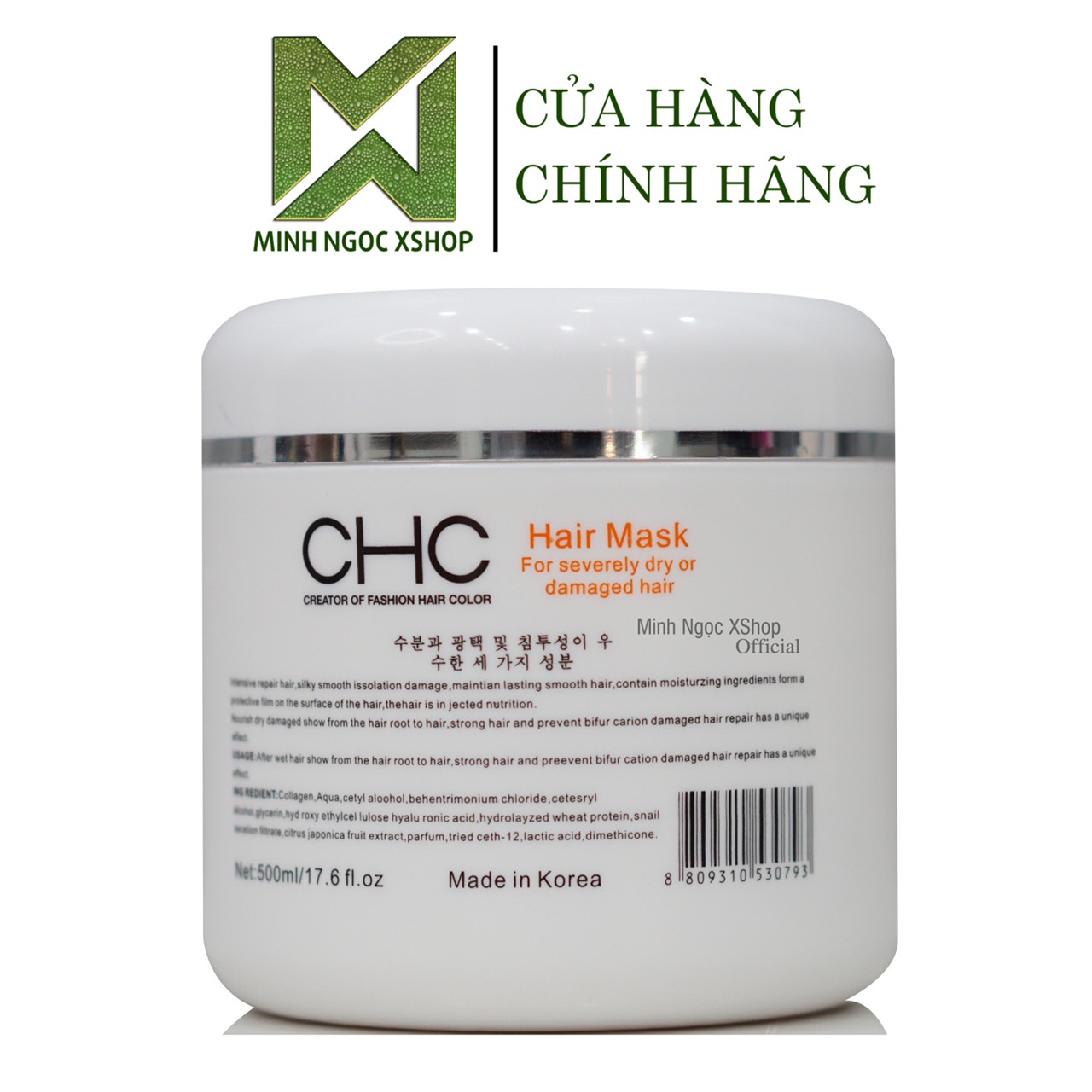 Kem ủ tóc phục hồi trẻ hóa tóc CHC GOCOLOR hàn quốc 500ML