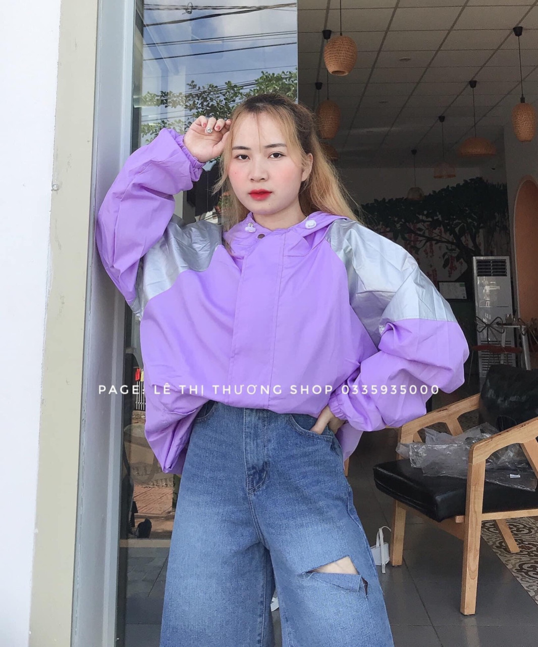ÁO KHOÁT DÙ PHỐI BẠC CẦU VAI FORM LỚN SNU