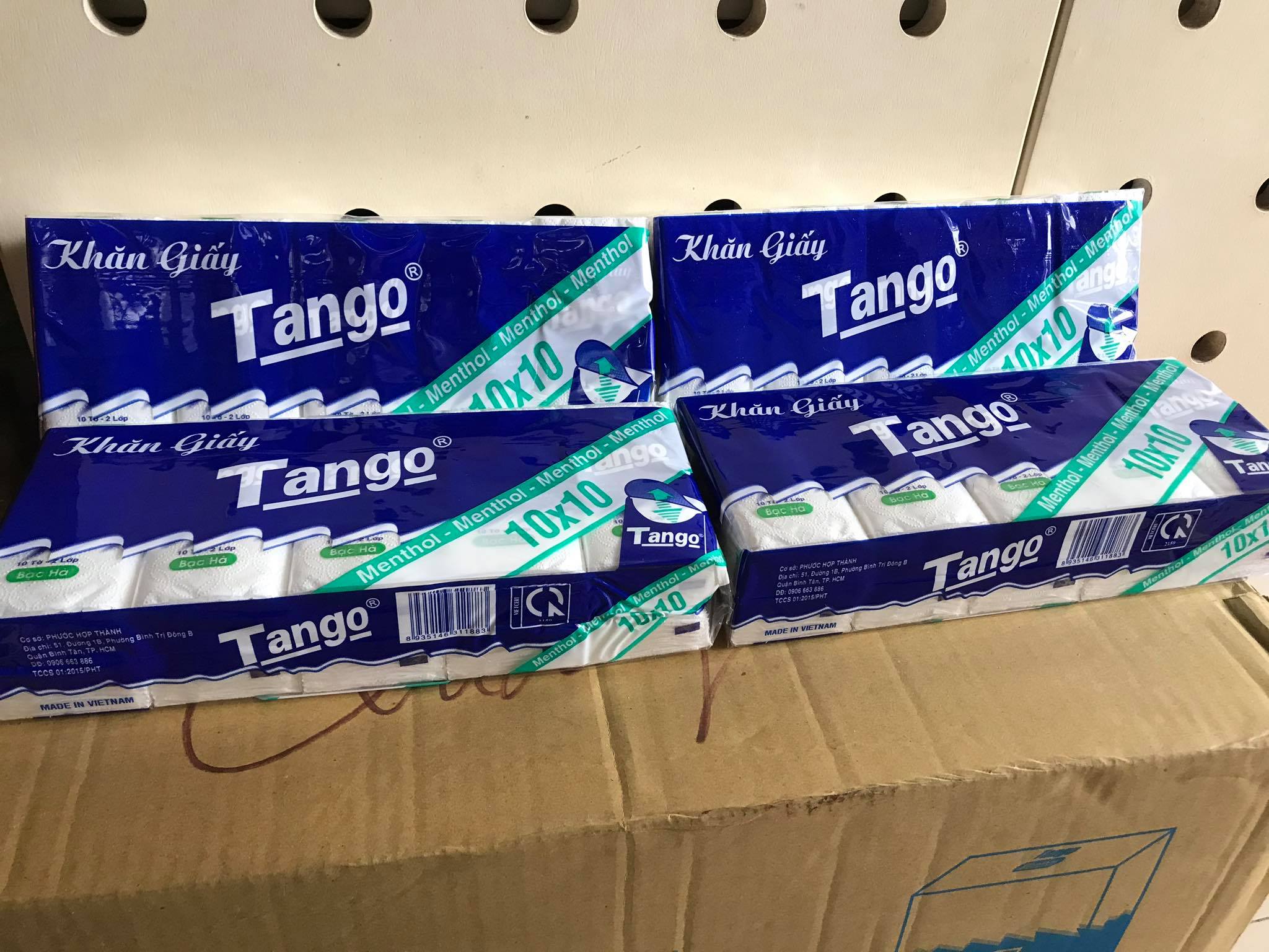 [HCM]Thùng khăn giấy bỏ túi Tango (30 gói)