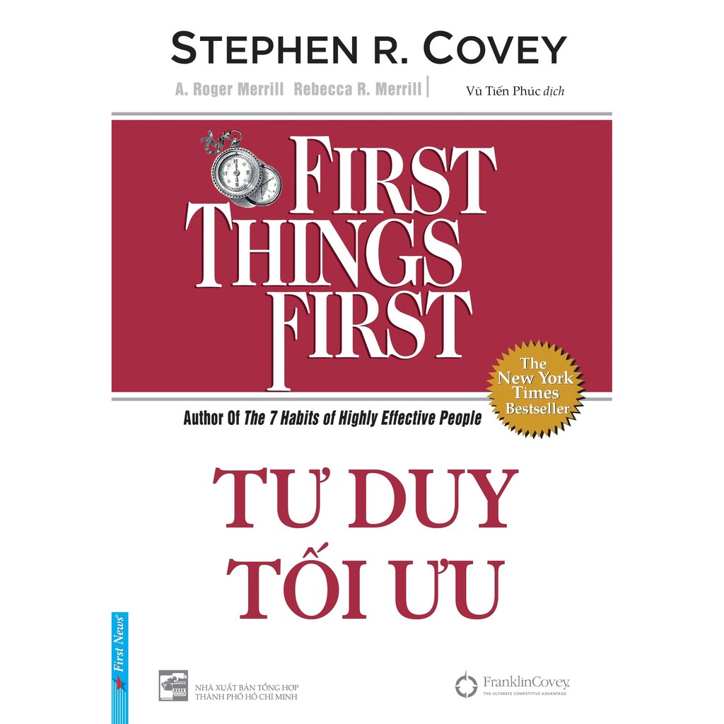 nguyetlinhbook Sách - Tư Duy Tối Ưu - First Things First (nguyetlinhbook).