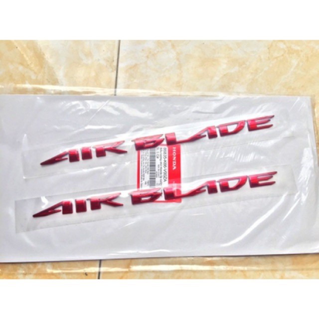 Tem chữ nổi Airblade  Honda