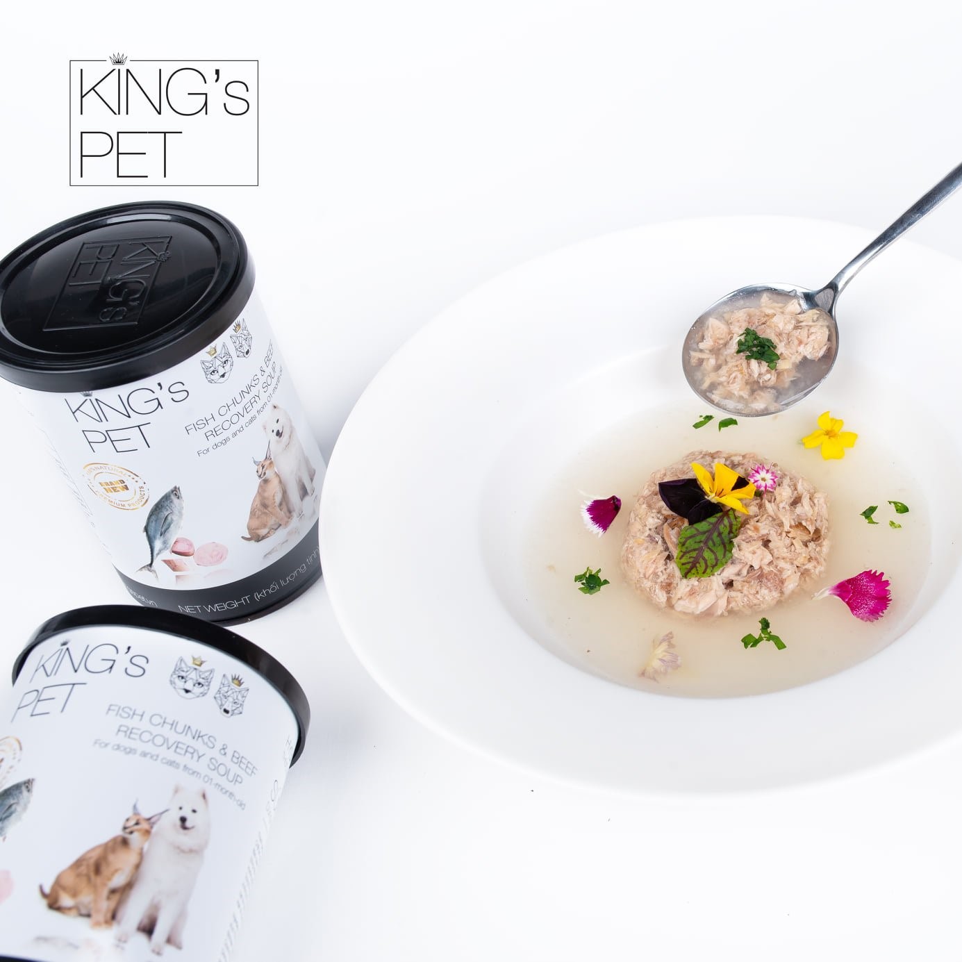 Pate King Pet dạng lon 380g cho chó mèo