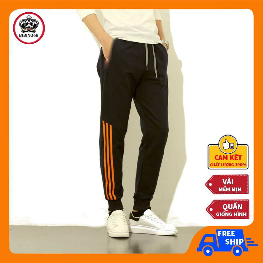 Quần jogger nam rằn ri kaki bo gấu thể thao ấm áp giá rẻ ❤️ BIBINO68 ❤️ Quần thu đông nam rẻ kiểu dáng jogger ống ôm mặc nhà hàn quốc