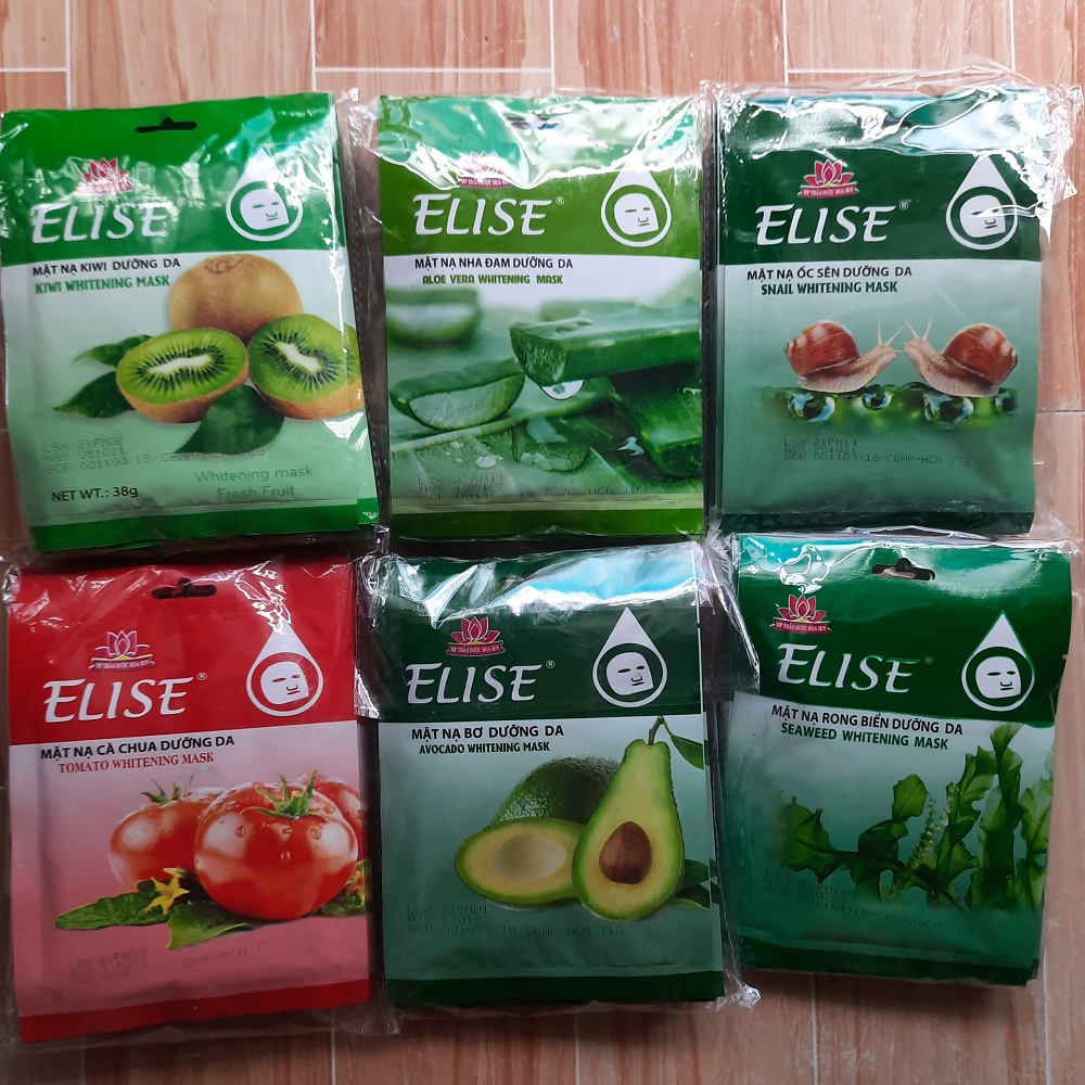 [COMBO 10 MIẾNG] Mặt Nạ Dưỡng Da Elise Trắng Mịn Sáng Da