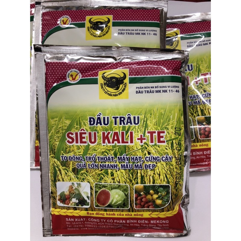 Phân bón lá Đầu Trâu siêu Kali+TE - lớn trái, tăng độ ngọt
