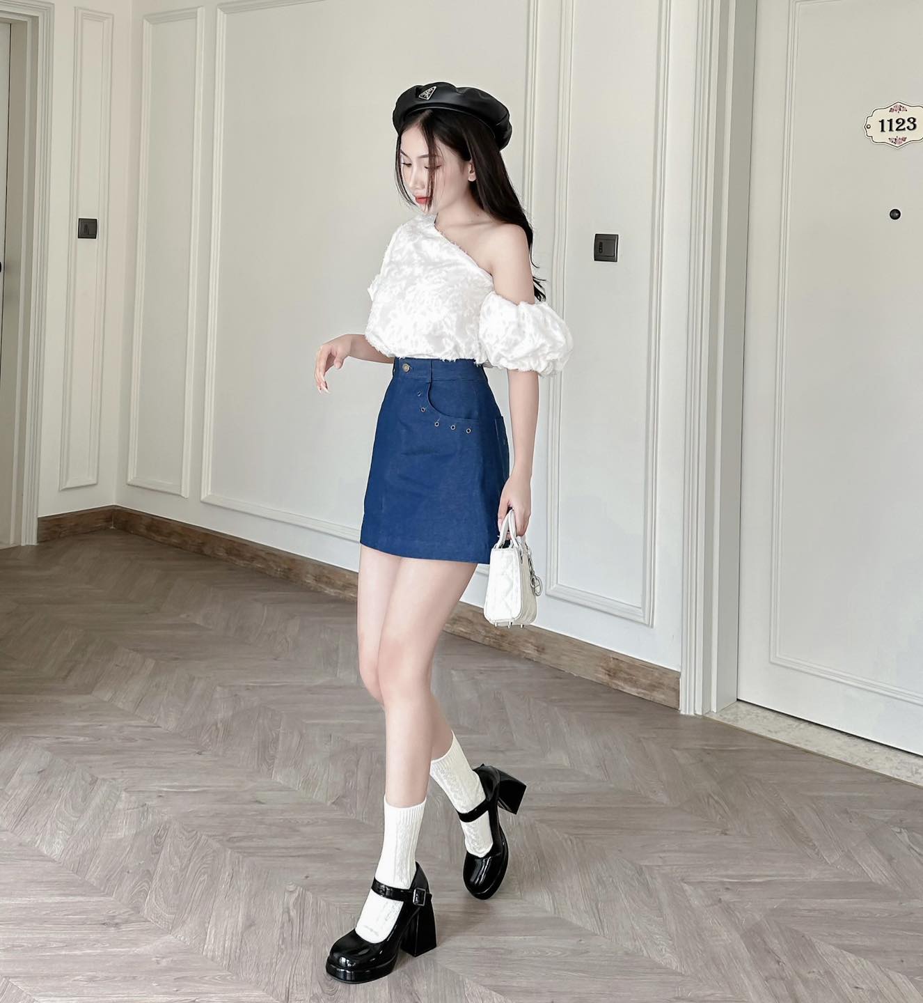 Chân váy nữ Jean Denim