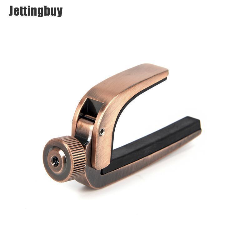 Jettingbuy Aluminum Alloy Metal Guitar Capo Guiar Accessories Guitar Capo Guitar Parts Silver