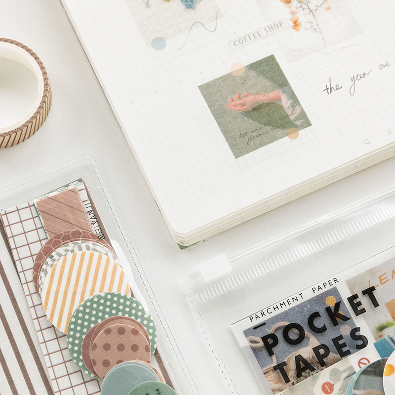 Bộ 40 Sticker Dán Trang Trí DIY Có Túi Đựng