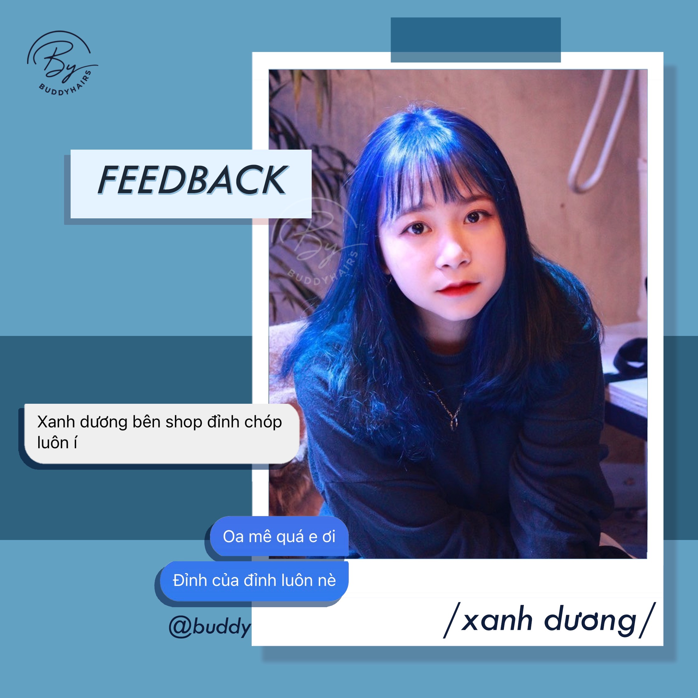 Thuốc nhuộm tóc Xanh dương buddyhairs