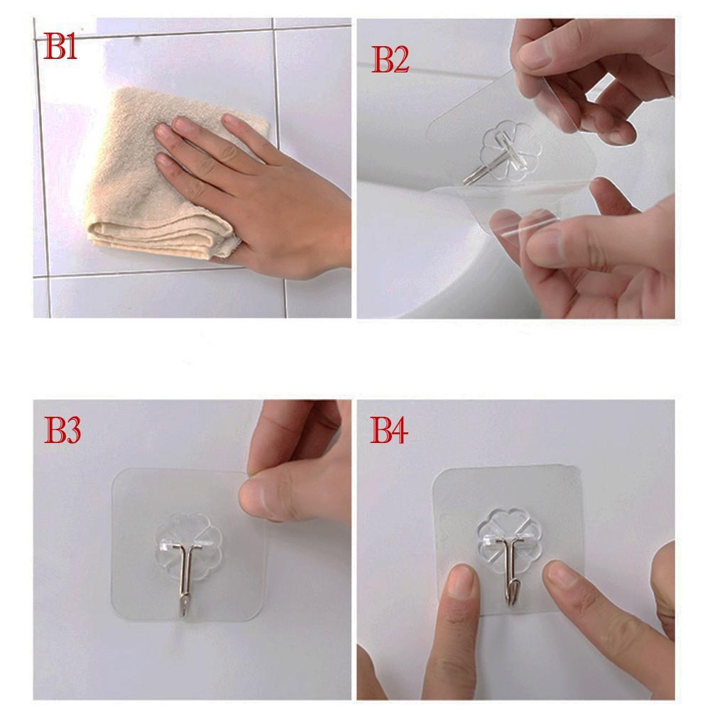 Set 100 Móc dán tường siêu chắc (Loại trong) 5*5cm