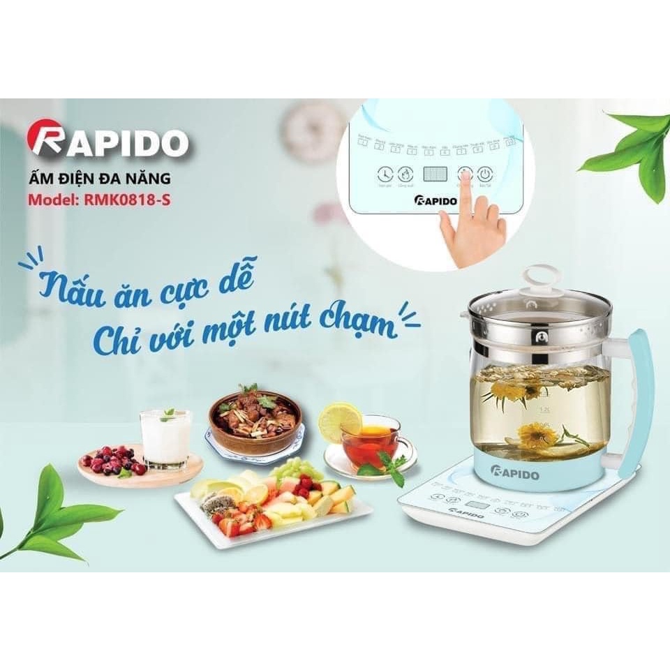 Ấm điện đa năng Rapido RMK0818-S