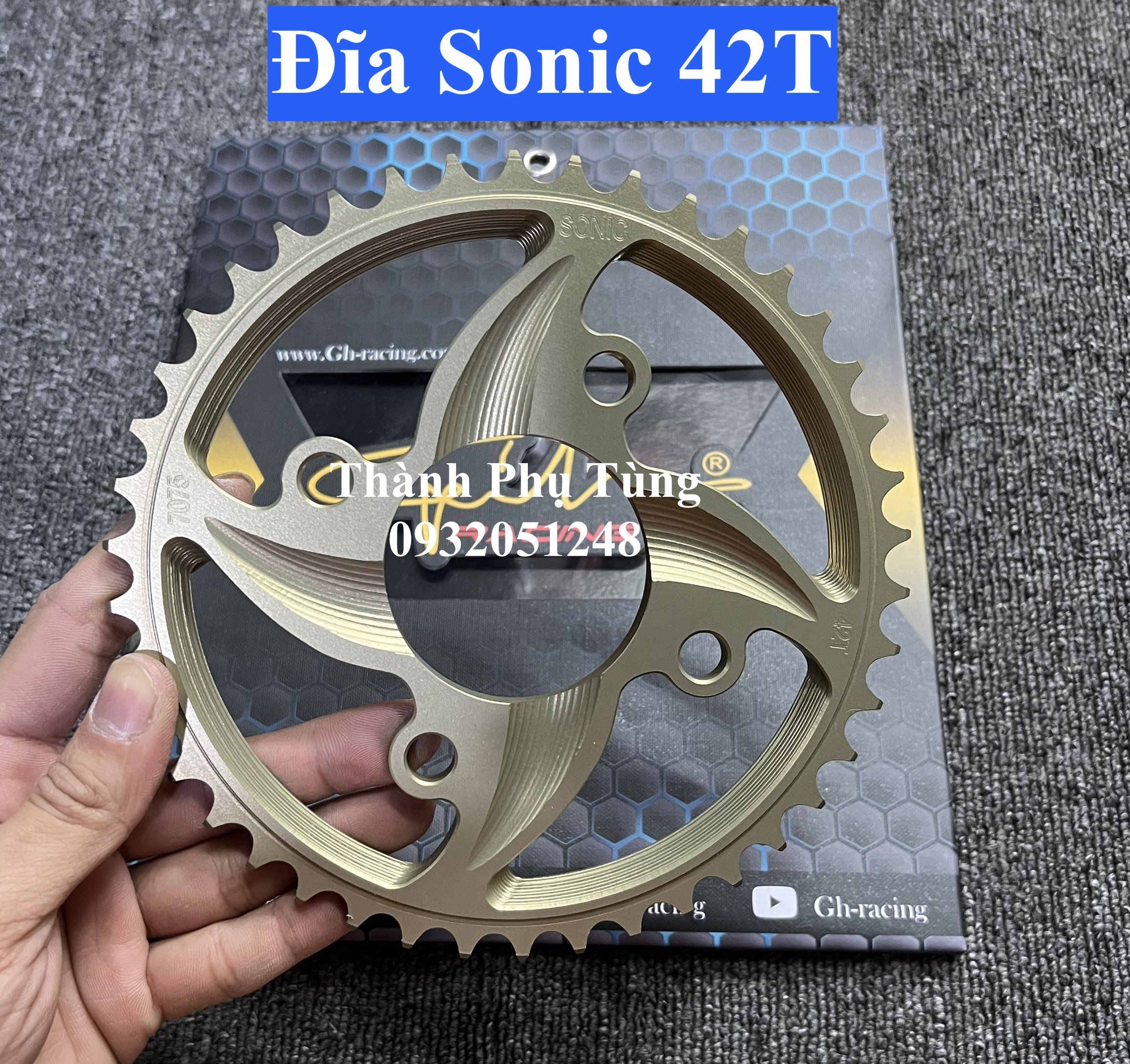 Đĩa tải nhôm 7075 siêu cứng gắn exciter, winner, sonic, rs, satria,yaz...