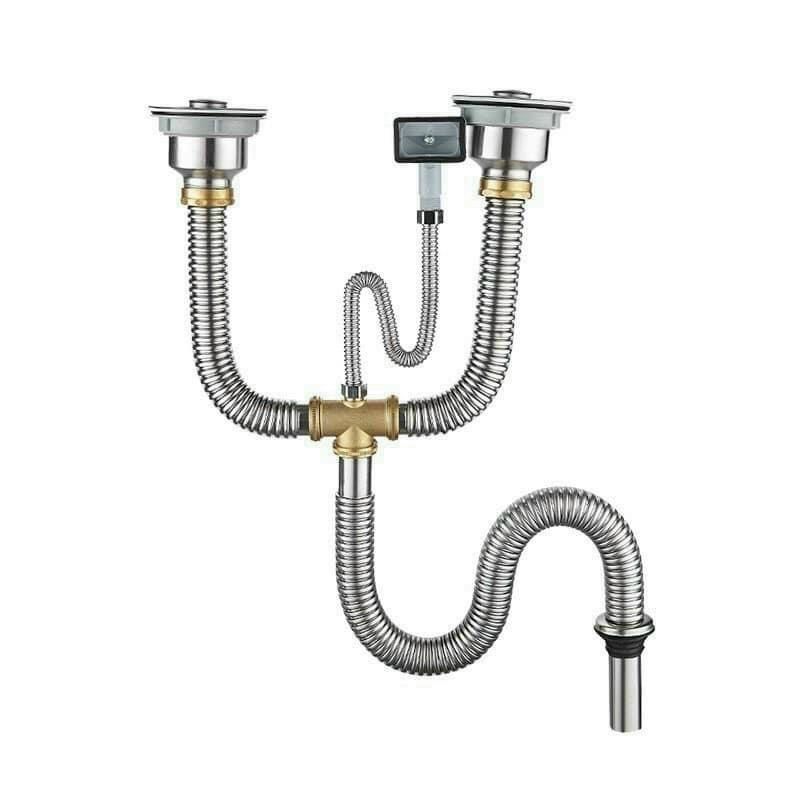 [ XI PHÔNG ] Bộ Ống Xã Bồn Chậu Rửa Chén Đôi 2 Hộc