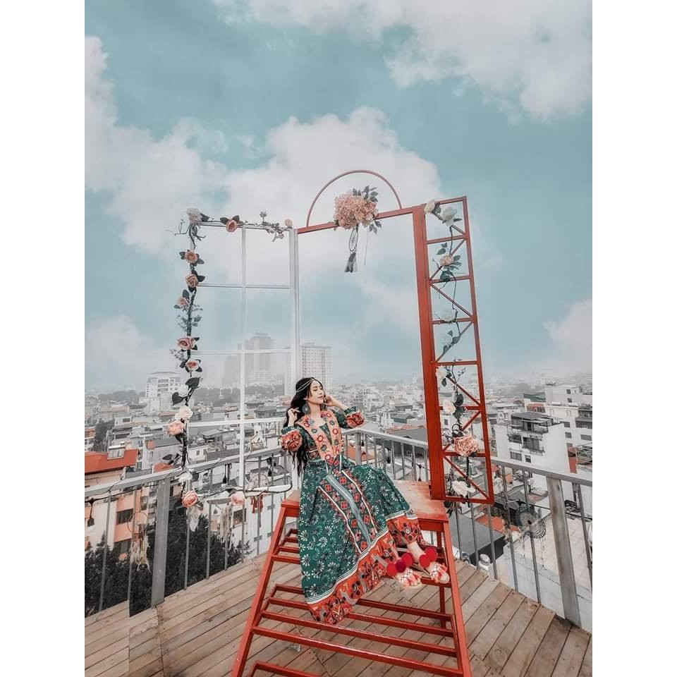 Váy Thổ Cẩm Phong Cách Boho Vintage ( Ảnh Thật )