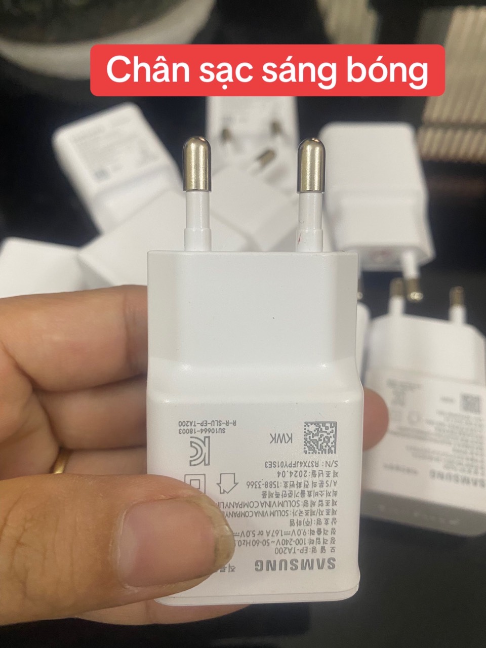Cóc sạc, củ sạc nhanh samsung S10 bóc máy Bh 12 tháng