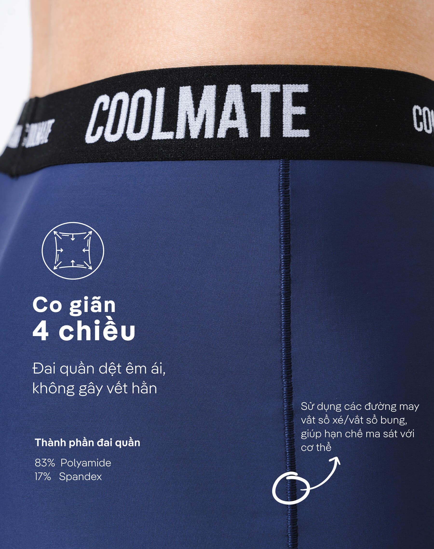 Combo 2 quần lót nam Trunk Excool Clean Cut - Coolmate [KHÔNG ĐỔI TRẢ]