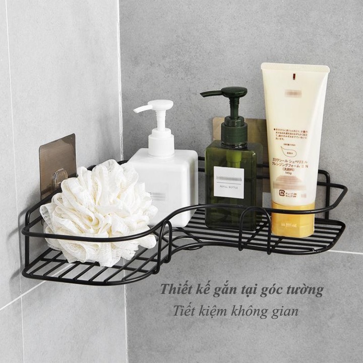 Kệ góc sắt dán tường đa năng