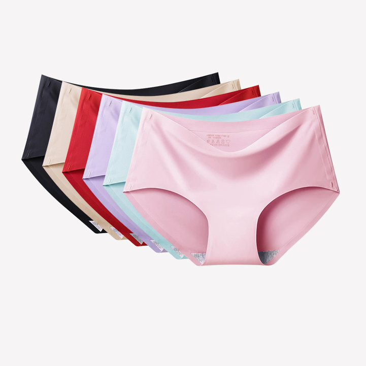 Combo 6 Quần Lót Nữ Đúc Su Lụa Không Đường May- New Thoi Trang