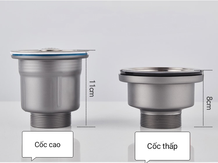 Xi phông chậu rửa bát 2 hố A2