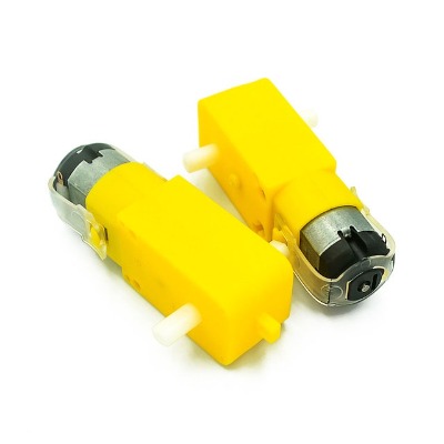 Động Cơ Giảm Tốc Vàng 3V-9V (2 trục) chế xe mô hình, robot- HTB