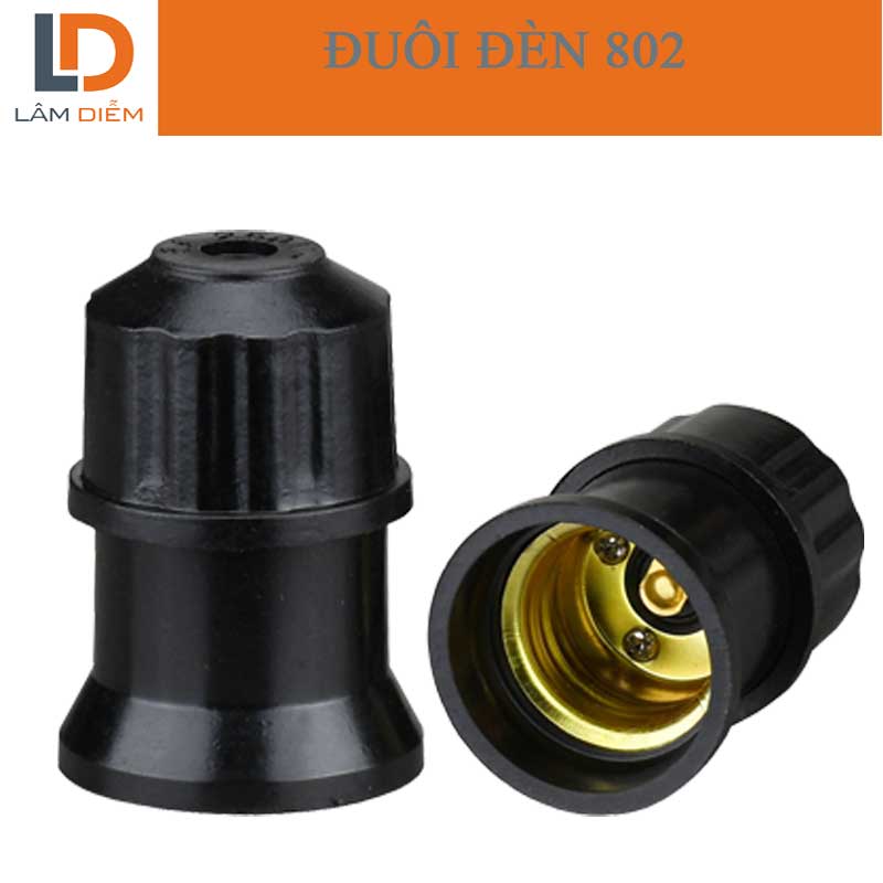 Bộ 2 đuôi bóng đèn E27 802